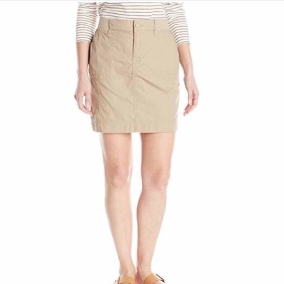 **NWT Gloria Vanderbilt Latte Pennie Knit Waistband Pull On Skort Size 10 - Picture 1 of 7